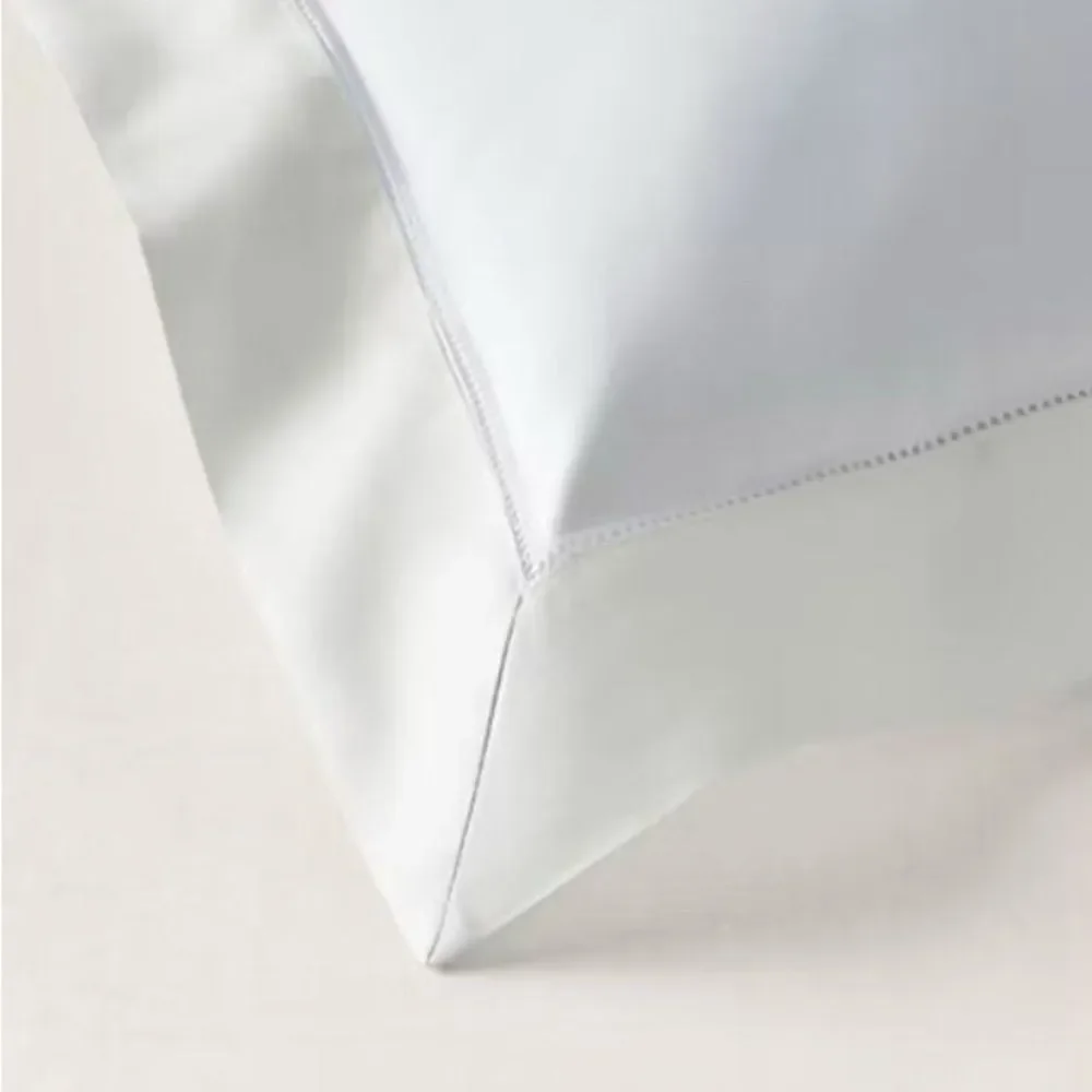 Ralph Lauren SET OF 2 Sateen Border Euro Sham Organic Cotton in Parchment